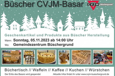 Büscher CVJM Basar 5. November 14.00 Uhr GMZ