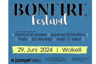 Bonfire Festival 29. Juni | Wolke 8 Obenstruthstr. 8, Siegen