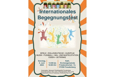 Internationales Begegnungsfest 9. Juni | 14-18 Uhr Kath. Kirchengemeinde Freudenberg