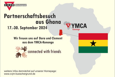 CVJM Büschergrund Partnerschaftsbesuch aus Ghana 17.-30. September weitere Infos auf www.cvjm-bueschergrund.de