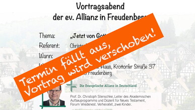 Allianz-Vortrag fällt aus!